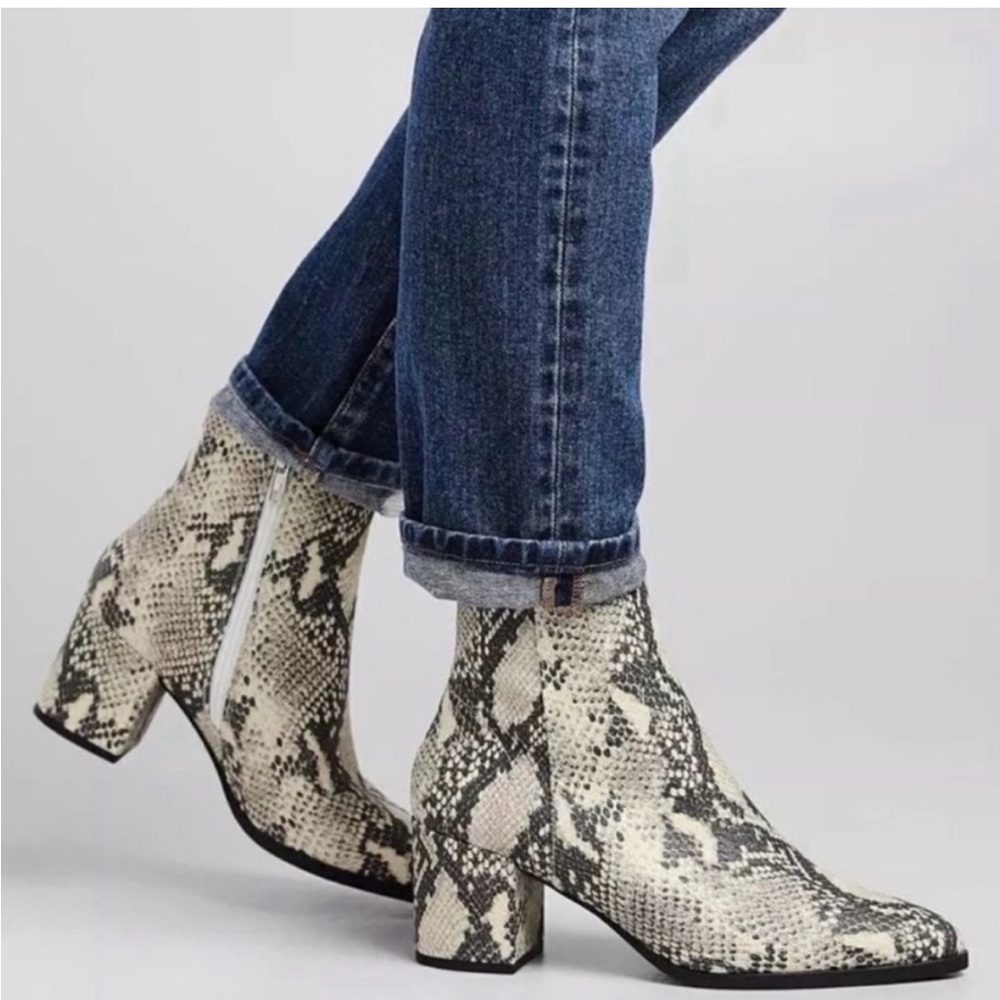 Madden Girl Dafni Snakeskin Booties